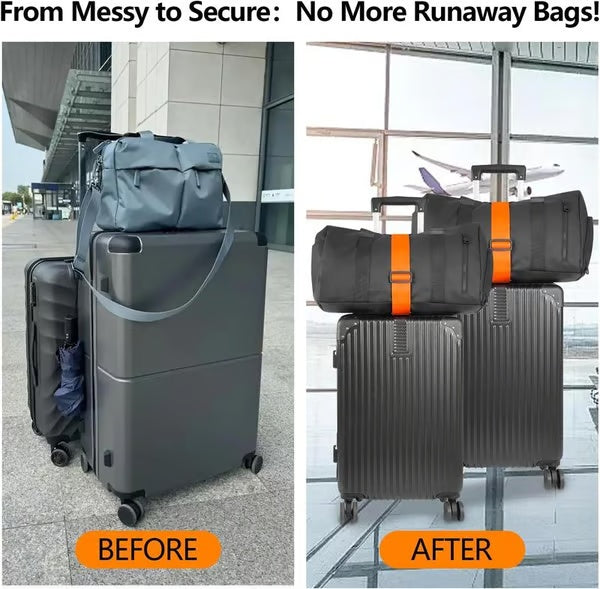 ⏰ Super Discount 🌟 Suitcase securing elastic straps