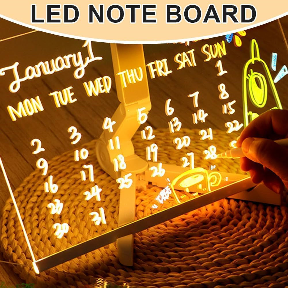 🎁 Holiday Special 50% OFF ✨ LED Note Board with Colors 🎨
